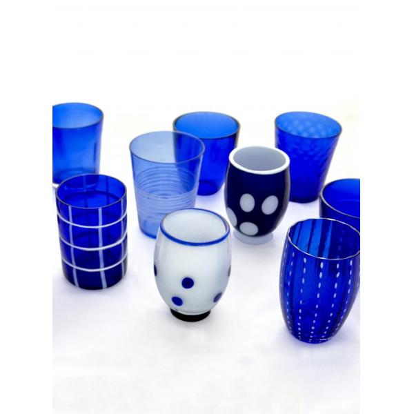 ZAFFERANO Melting Pot Juego de 6 Vasos Azul