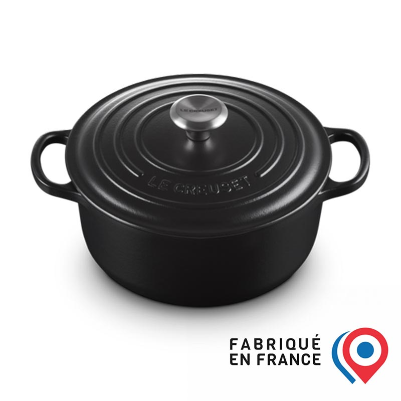 Cocotte In Ghisa Nera, Rotonda, Diametro 10 Cm E Altezza 8 Cm, Mini Pentola In Ghisa Con Coperchio