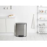 BRABANTIA Pattumiera a Pedale Bo 2 Secchi 30+30 L Acciaio Satinato - Erresse  Shop