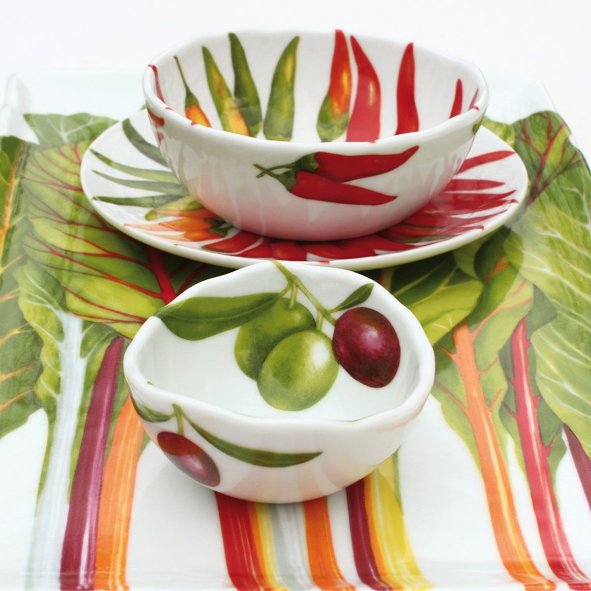 Taitu Dieta Mediterranea Bowl Olives 4 Pieces with Dishes