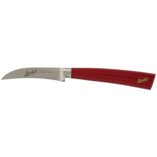 BERKEL Curved Paring Knife Elegance 7 cm Red