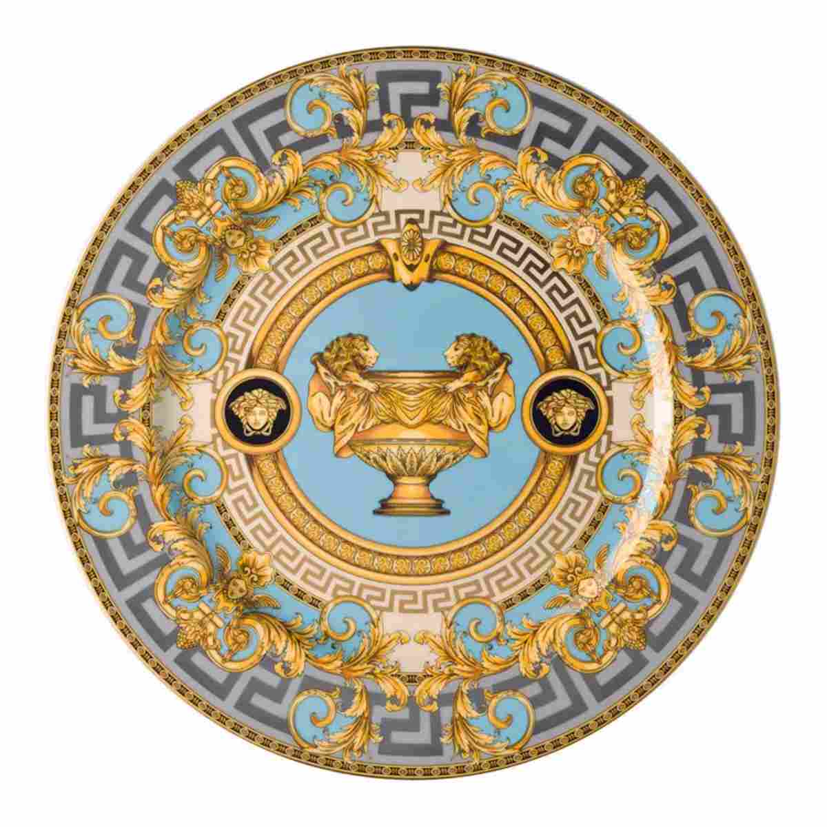 VERSACE HOME Plate 30 cm Prestige Gala Bleu - Erresse Shop