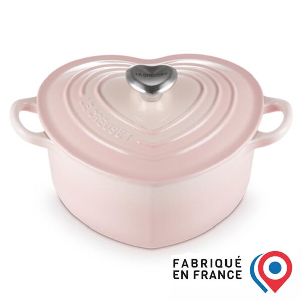 LE-CREUSET-Cocotte-Cuore-Shell-Pink-20-cm