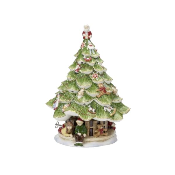 Villeroy & Boch Nostalgic Melody sneeuwpop met muziek 15 cm • Gebroken wit • de Bijenkorf
