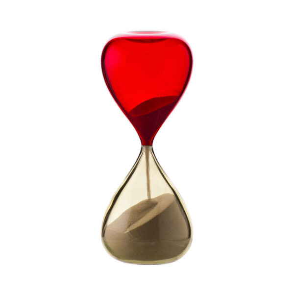 VENINI Hourglass Paglierino Red