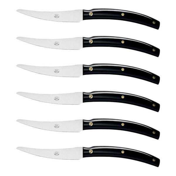 BERTI Convivio Nuovo Set 6pcs Knives 23 cm Black