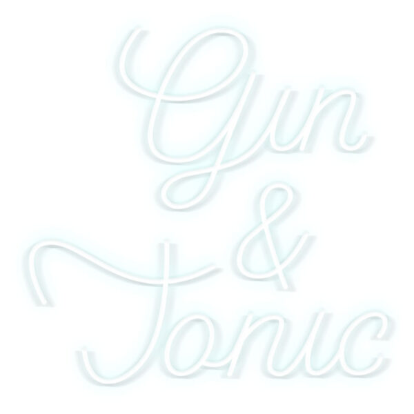 CANDYSHOCK Enseigne lumineuse LED "Gin Tonic"