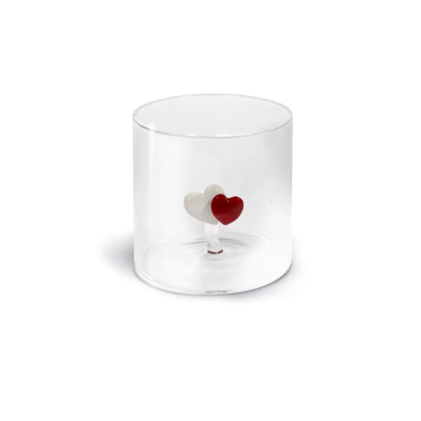 WD LIFESTYLE Glass Tumbler Hearts