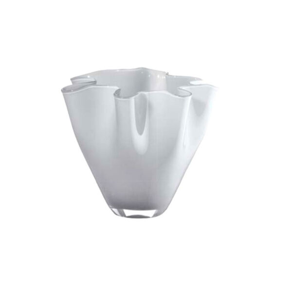 ONLYLUX Vase Wave Opal H 30 cm Opal Blanc