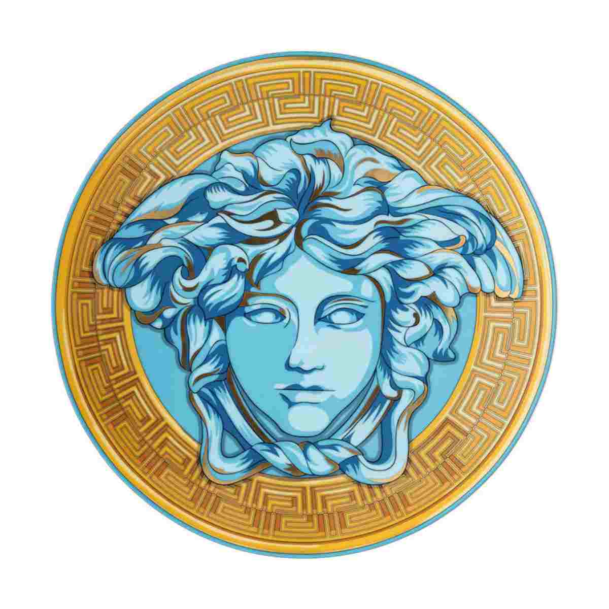 h*3様 Versace ahura イタリア製 インテリアセット VERSACE HOME Medusa Amplified Placeholder 33 cm Blue - Erresse Shop