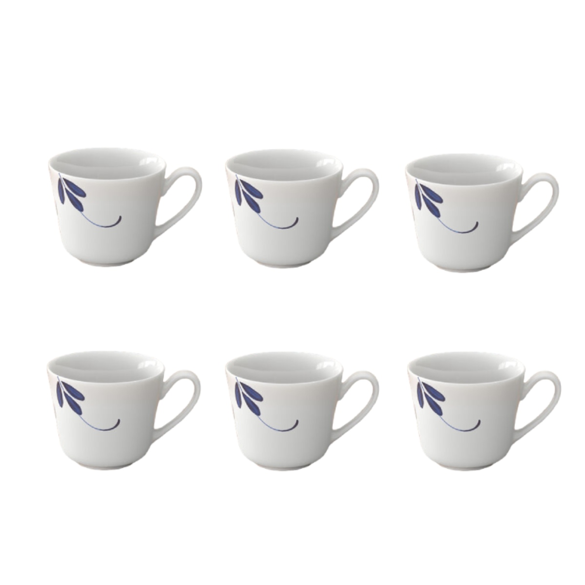 VILLEROY & BOCH Vieux Luxembourg Brindille Set of 6 Espresso Cups