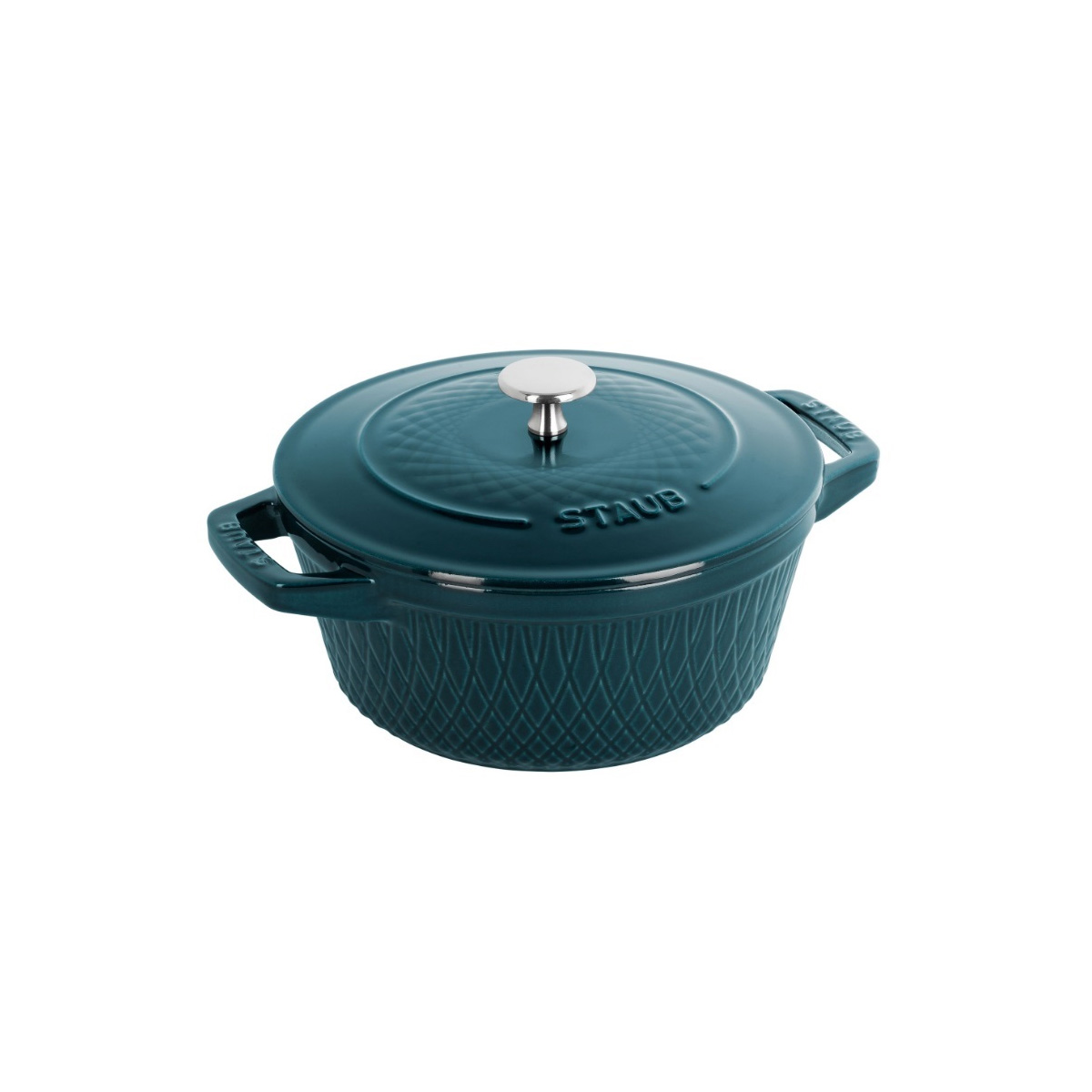 STAUB Round Cocotte Twister 24 cm La Mer - Erresse Shop